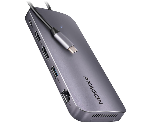 Axagon USB 12 in1 10Gbps, 3x USB-A, USB-C, HDMI, DP, RJ-45, M. - 1185557 - zdjęcie